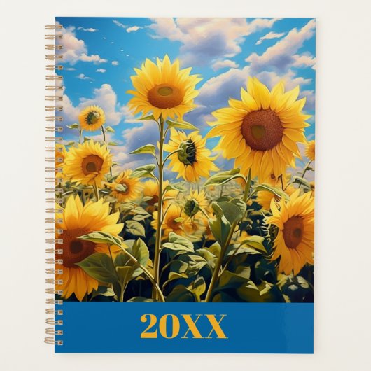 Sonnenblume 20XX Kalender & Planer (Vorderseite)