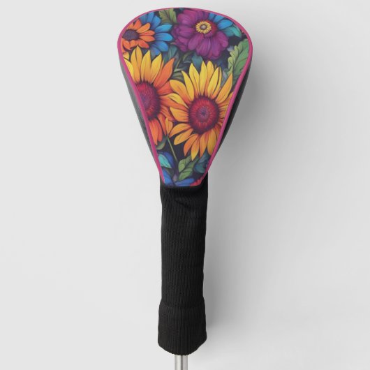 Sonnenblume #212 - Golf Head Covers Headcover (Vorderseite)