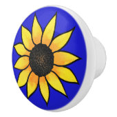 Sonnenblume 3 keramikknauf (Rechts)