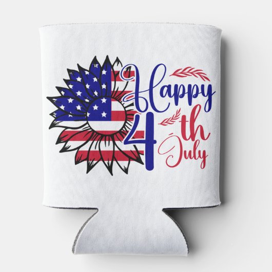 Sonnenblume 4. Juli Dosenkühler (Rückseite)