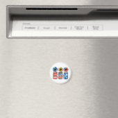 Sonnenblume 4. Juli | Gott segnete Amerika Magnet (In Situ (Geschirrspüler))