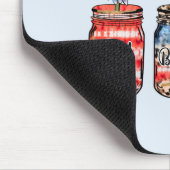 Sonnenblume 4. Juli | Gott segnete Amerika Mousepad (Ecke)