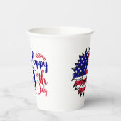 Sonnenblume 4. Juli Pappbecher (Links)