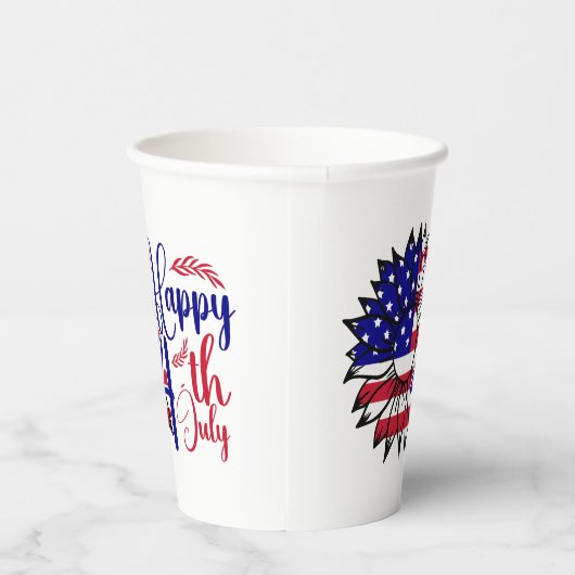 Sonnenblume 4. Juli Pappbecher (Rechts)