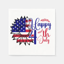 Sonnenblume 4. Juli Serviette