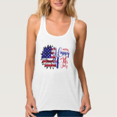 Sonnenblume 4. Juli Tank Top (Vorderseite)