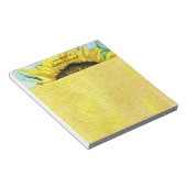Sonnenblume 4 Wasserfarbe Notizblock (angewinkelt)