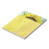Sonnenblume 4 Wasserfarbe Notizblock (Rotiert)