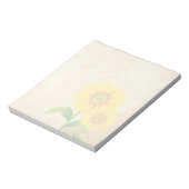 Sonnenblume - 5,5" x 6" 40 Blatt Notepad Notizblock (Rotiert)