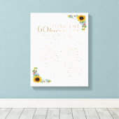 Sonnenblume 60 Dinge, die wir dir Liebe 50. Mama G Leinwanddruck (Insitu (Holzboden))