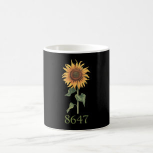 Sonnenblume 8647 86 47 Subtile Anti-Trump-Blumen B Kaffeetasse