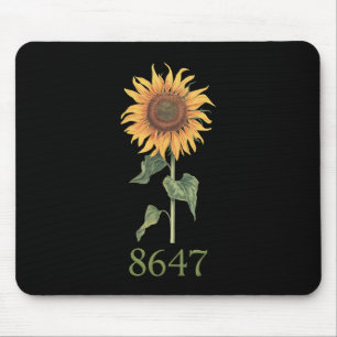Sonnenblume 8647 86 47 Subtile Anti-Trump-Blumen B Mousepad