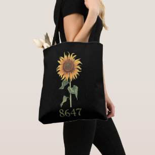 Sonnenblume 8647 86 47 Subtile Anti-Trump-Blumen B Tasche