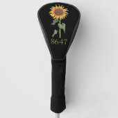 Sonnenblume 8647 86 47 Subtle Anti Trump Floral Bo Golf Headcover (Vorderseite)