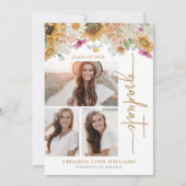 Sonnenblume Abschluss Ankündigung (Vorderseite)