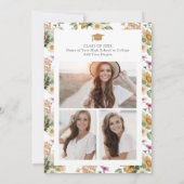 Sonnenblume Abschluss Einladung (Rückseite)