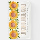 Sonnenblume-Abschluss-Party-Glückwunschfahne Banner (Vertikal)