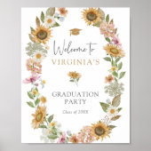 Sonnenblume Abschluss Poster (Vorne)