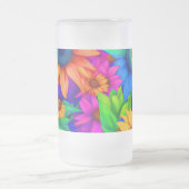 Sonnenblume Abstrakt #1 - Mattglas Bierglas (Mittel)