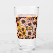 Sonnenblume Abstrakt #300 Glas (Rückseite)