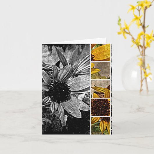 Sonnenblume abstrakt karte (Gelbe Blume)