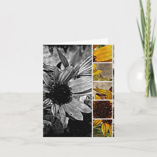 Sonnenblume abstrakt karte