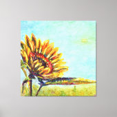 Sonnenblume Abstrakt Leinwanddruck (Vorderseite)