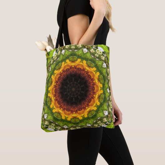 Sonnenblume abstrakte Tasche (Von Nahem)