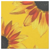 Sonnenblume-abstraktes Gewebe Stoff (Nahaufnahme)