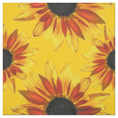 Sonnenblume-abstraktes Gewebe Stoff (Muster)