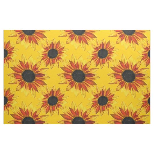Sonnenblume-abstraktes Gewebe Stoff (Fat Quarter (45,7 x 55,9 cm))