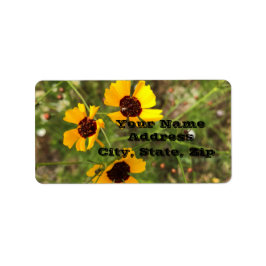 Sonnenblume Adressaufkleber