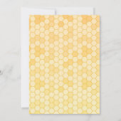 Sonnenblume Afro Girl Honey erster Bienentag Einladung (Rückseite)