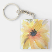 Sonnenblume Akryllischer Schlüsselanhänger (Vorderseite)