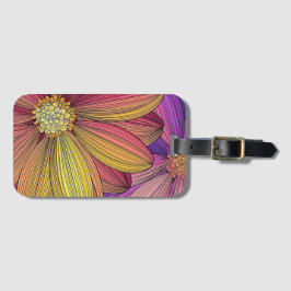 "Sonnenblume" - Akrylügelmarke Gepäckanhänger