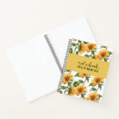 Sonnenblume "All My Brilliant Ideas" Notebook Notizblock (Innenseite)