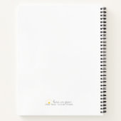 Sonnenblume "All My Brilliant Ideas" Notebook Notizblock (Rückseite)