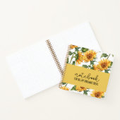 Sonnenblume "All My Brilliant Ideas" Notebook Notizblock (Innenseite)