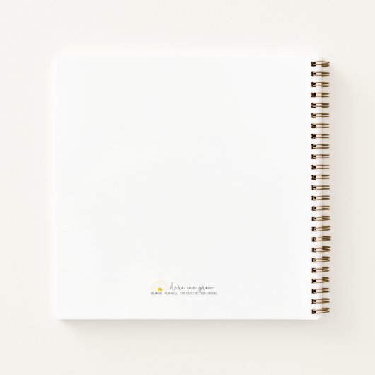 Sonnenblume "All My Brilliant Ideas" Notebook Notizblock (Rückseite)