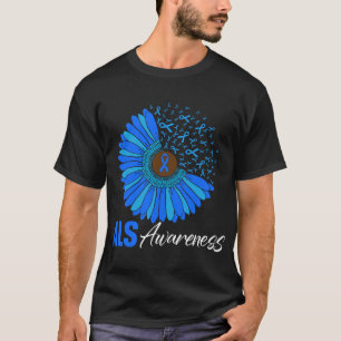 Sonnenblume ALS-Bewusstseins-Schleife Unterstützer T-Shirt