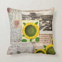 Sonnenblume-altes Rom-Italiener-Kissen