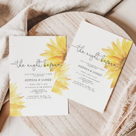 Sonnenblume am Abend vor der Probe Einladung