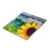 Sonnenblume am Strand du bist mein Sonnenschein Fliese (Seite)