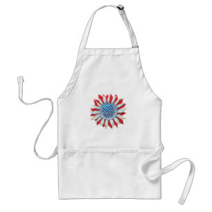 Sonnenblume American Flag 4. Juli Frauen Männer Me Schürze