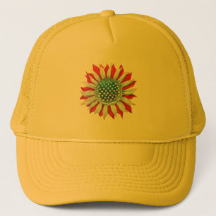 Sonnenblume American Flag 4. Juli Frauen Männer Me Truckerkappe