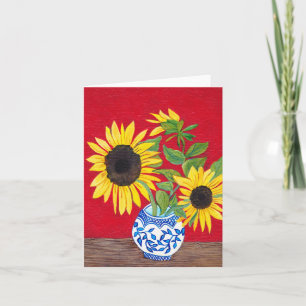Sonnenblume-Anmerkungs-Karte Karte