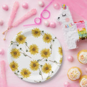 Sonnenblume anpassen pappteller (Party)