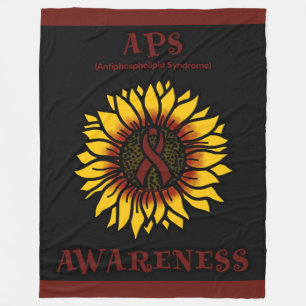 SONNENBLUME...APS FLEECEDECKE