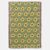 Sonnenblume Aquarell Decke (Vorderseite Vertikal)