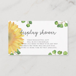 Sonnenblume Aquarell Dusche anzeigen Begleitkarte